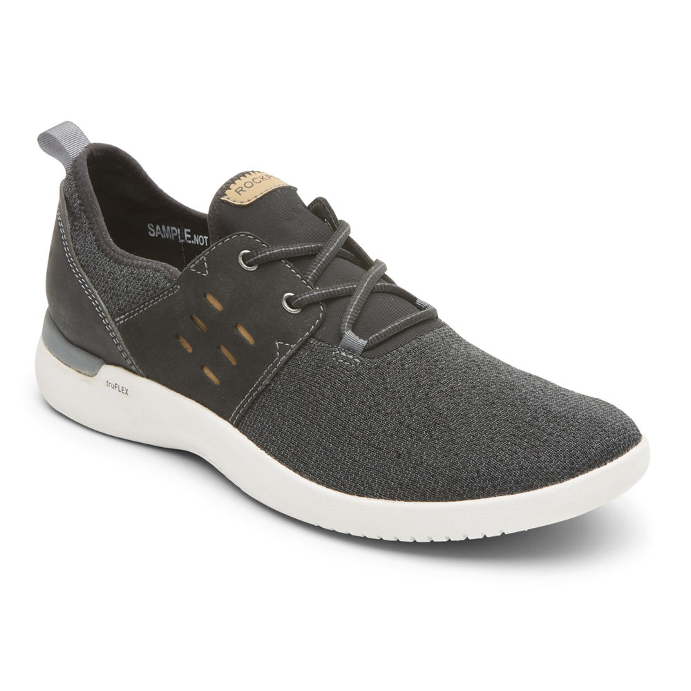 Tenis Rockport Homem Pretas - Truflex Tie - 49370NIOJ